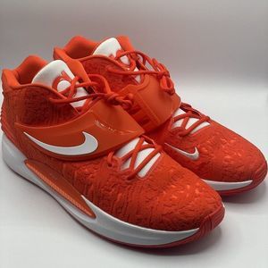 Nike KD14 TB Promo Basketball Shoes Team Orange White Mens Size 18 DM5040-802